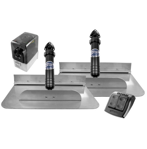 Classic Series Hydraulic Trim Tab Kit with Rocker Switch - 12V - 6BT-50001-48-00 - 1812E - 5000148 - 6BT500014800 - Bennett Marine